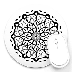 Textura Model Texture Design Lines Round Mousepads by Simbadda