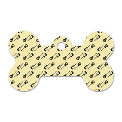 Guitar Guitars Music Instrument Dog Tag Bone (one Side) by Simbadda