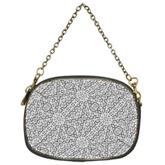 Geometric Grey Print Pattern Chain Purse (one Side) by dflcprints