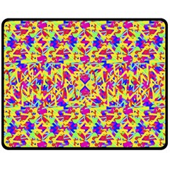 Multicolored Linear Pattern Design Fleece Blanket (medium)  by dflcprints