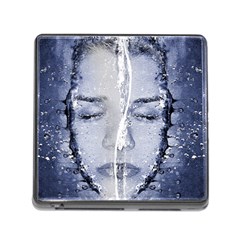 Girl Water Natural Hair Wet Bath Memory Card Reader (square 5 Slot) by Simbadda