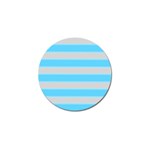 Bold Stripes Turquoise pattern Golf Ball Marker (4 pack) Front