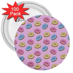 Donuts Pattern 3  Buttons (100 Pack)  by Valentinaart