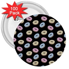 Donuts Pattern 3  Buttons (100 Pack)  by Valentinaart