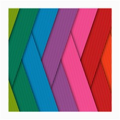 Abstract Background Colorful Strips Medium Glasses Cloth (2-side) by Simbadda