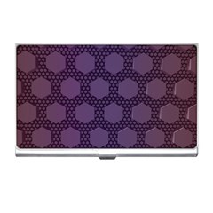 Hexagon Grid Geometric Hexagonal Business Card Holder by Celenk