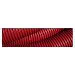 Tube Plastic Red Rip Satin Scarf (Oblong) Front