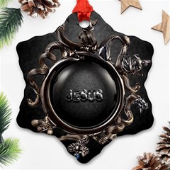 Jesus Ornament (snowflake) by NSGLOBALDESIGNS2