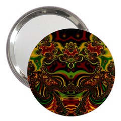 Fractal Art Artwork Design 3  Handbag Mirrors by Simbadda