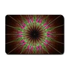 Julian Star Star Fun Green Violet Small Doormat  by Simbadda