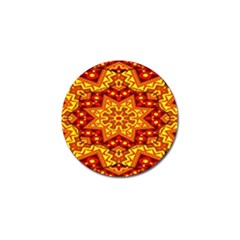 Kaleidoscope Mandala Recreation Golf Ball Marker (4 Pack) by Simbadda