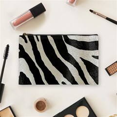 Zebra Print Cosmetic Bag (medium) by NSGLOBALDESIGNS2