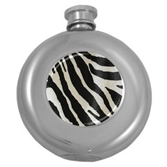 Zebra 2 Print Round Hip Flask (5 Oz) by NSGLOBALDESIGNS2