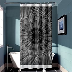 Sunflower Print Shower Curtain 36  X 72  (stall)  by NSGLOBALDESIGNS2