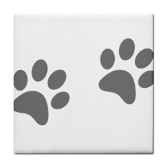 Pets Footprints Tile Coasters by Hansue