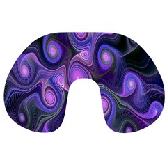 Abstract Pattern Fractal Wallpaper Travel Neck Pillows by Nexatart