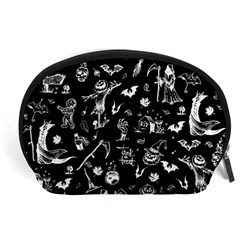 Halloween Pattern Accessory Pouch (large) by Valentinaart