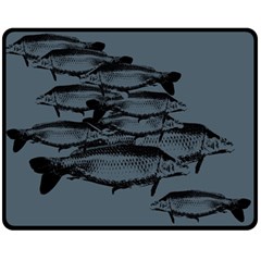 Carp Fish Fleece Blanket (medium)  by kunstklamotte023