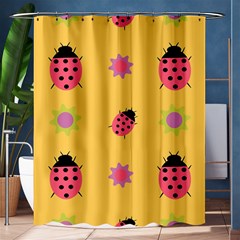 Ladybug Seamlessly Pattern Shower Curtain 60  X 72  (medium)  by Sapixe