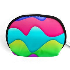 Lines Curves Colors Geometric Lines Accessory Pouch (medium) by Sapixe