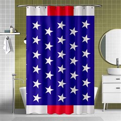 Day Independence July Background Shower Curtain 48  X 72  (small)  by Sapixe