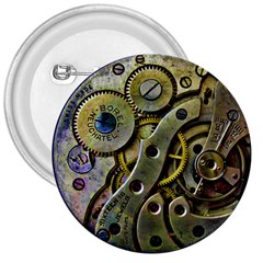  Clock Steampunk Gear  3  Buttons by burpdesignsA