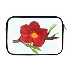 Deep Plumb Blossom Apple Macbook Pro 17  Zipper Case by lwdstudio