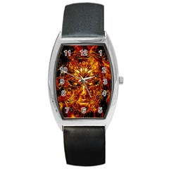 Vulcano Poster Artwork Barrel Style Metal Watch by dflcprintsclothing