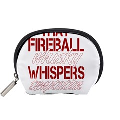 Fireball Whiskey Shirt Solid Letters 2016 Accessory Pouch (small) by crcustomgifts