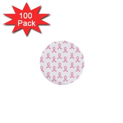 Pink Ribbon - Breast Cancer Awareness Month 1  Mini Buttons (100 Pack)  by Valentinaart