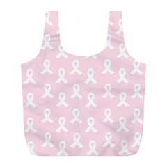 Pink Ribbon - Breast Cancer Awareness Month Full Print Recycle Bag (l) by Valentinaart