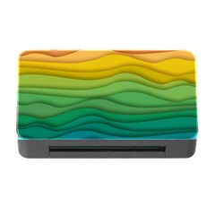 Background Waves Wave Texture Memory Card Reader With Cf by Sapixe