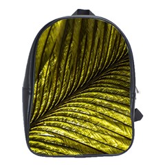 Feather Macro Bird Plumage Nature School Bag (xl) by Sapixe