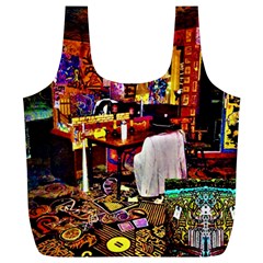 Painted House Full Print Recycle Bag (xl) by MRTACPANS