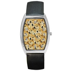 Doge Meme Doggo Kekistan Funny Pattern Barrel Style Metal Watch by snek