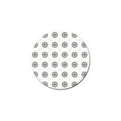 Logo Kekistan Pattern Elegant With Lines On White Background Golf Ball Marker (10 Pack)