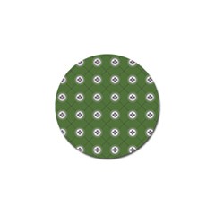 Logo Kekistan Pattern Elegant With Lines On Green Background Golf Ball Marker (4 Pack) by snek