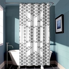 Logo Kek Pattern Black And White Kekistan Shower Curtain 36  X 72  (stall)  by snek