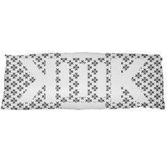 Logo Kek Pattern Black And White Kekistan Body Pillow Case (dakimakura) by snek