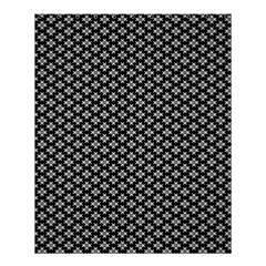 Logo Kek Pattern Black And White Kekistan Black Background Shower Curtain 60  X 72  (medium)  by snek