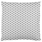 Logo Kek Pattern Black and White Kekistan white background Large Flano Cushion Case (Two Sides) Back