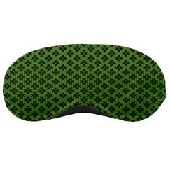 Logo Kek Pattern Black And Kekistan Green Background Sleeping Mask by snek