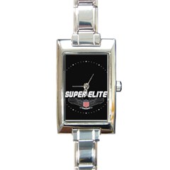 Super Elites Qanon Trump Maga Quote With American Wing, Usa Flag And Wwg1wga Wwgowga Rectangle Italian Charm Watch by snek