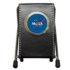 Maga Nasa Parody Logo Pen Holder Desk Clock by snek