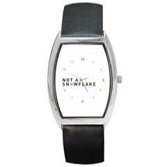 Not A Snowflake Liberal Tears Barrel Style Metal Watch by snek