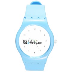 Not A Snowflake Liberal Tears Round Plastic Sport Watch (m) by snek