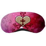 Wonderful Hearts With Floral Elements Sleeping Masks Front