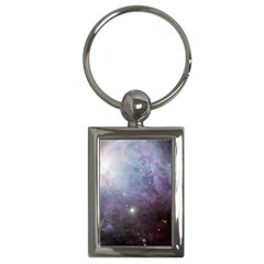 Orion Nebula Pastel Violet Purple Turquoise Blue Star Formation  Key Chains (rectangle)  by genx