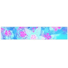 Blue And Hot Pink Succulent Underwater Sedum Large Flano Scarf  by myrubiogarden