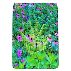 Purple Coneflower Garden With Tiger Eye Tree Removable Flap Cover (l) by myrubiogarden